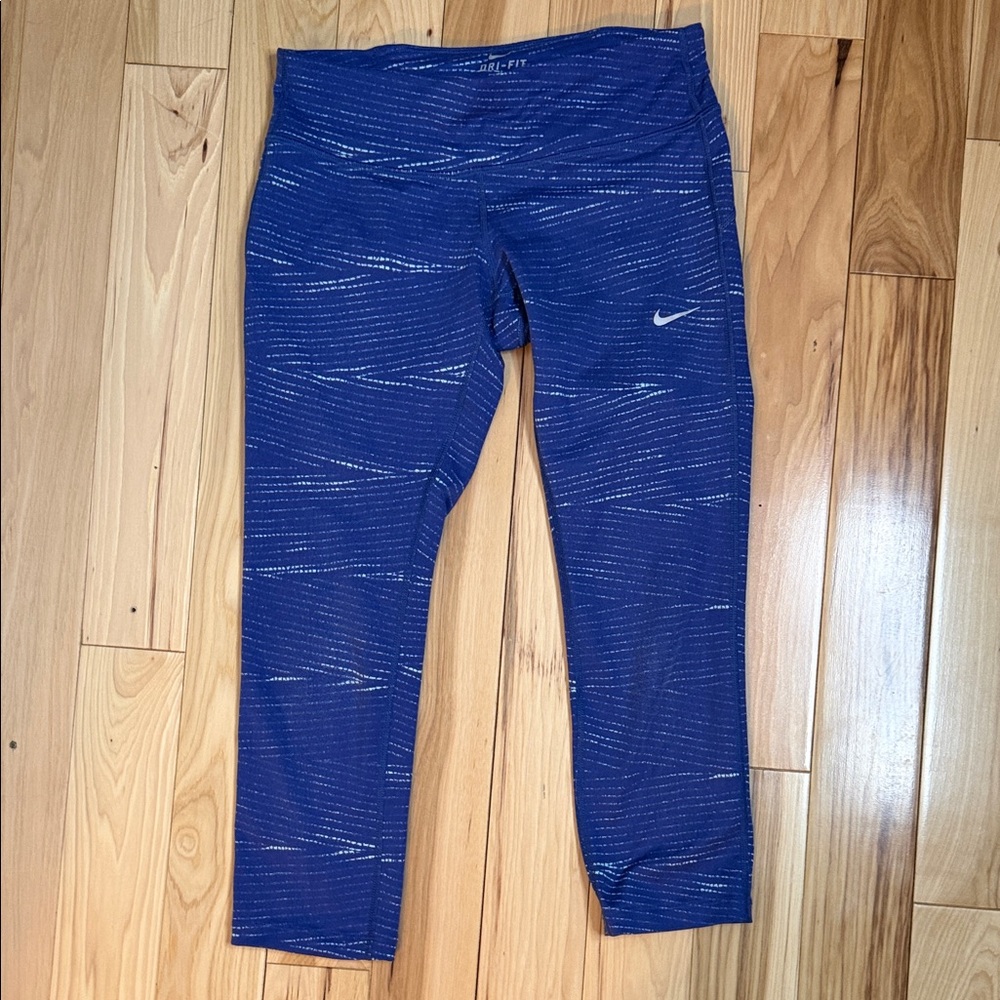 Nike Dry Fit Blue Purple Patterned Leggings